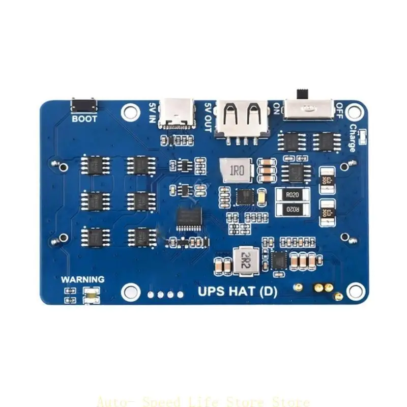 

02DA UPS HAT D Battery Connector Charging Power Output 5V Uninterruptible Power
