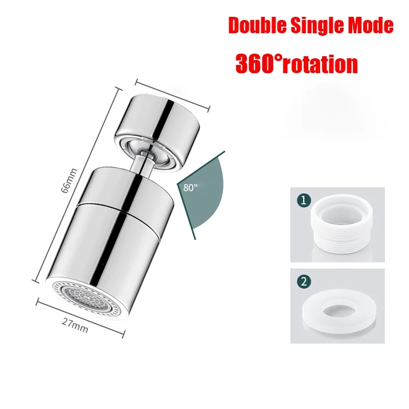 360 ° Universal Küche Wasserhahn Anti-splash Belüfter Bad Wasserhahn Drehbare Wasserhahn 2 Modus Wasserhahn Düse Bubbler Küche Waschbecken Wasserhahn