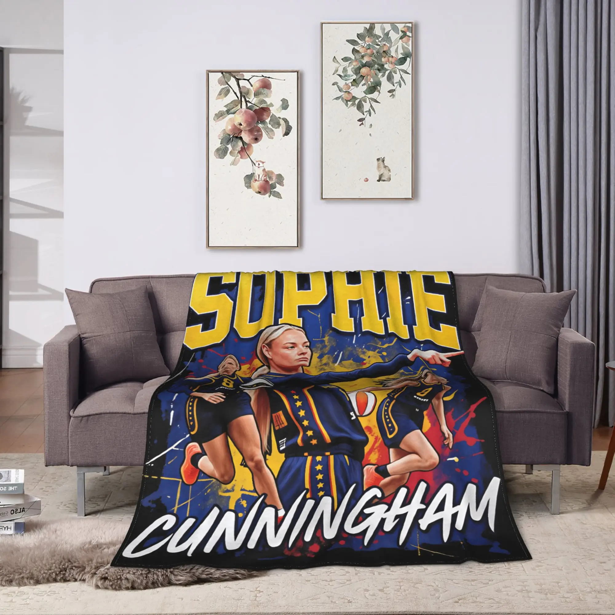 Sophie Cunningham Point Pose Throw Blanket Super Soft Casual Blanket  For Home Decor Camping Flannel Bedspread Bed Cover