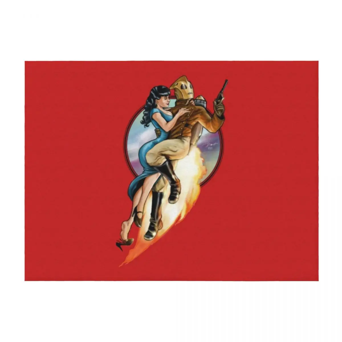 

The Rocketeer Throw Blanket Warm Plush Vintage Summer Beddings Blankets