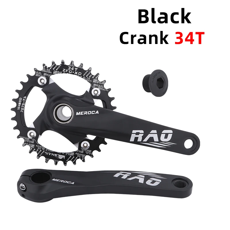 MEROCA Mountain Bike Chainring 32-38T Oval Sprocket 104BCD