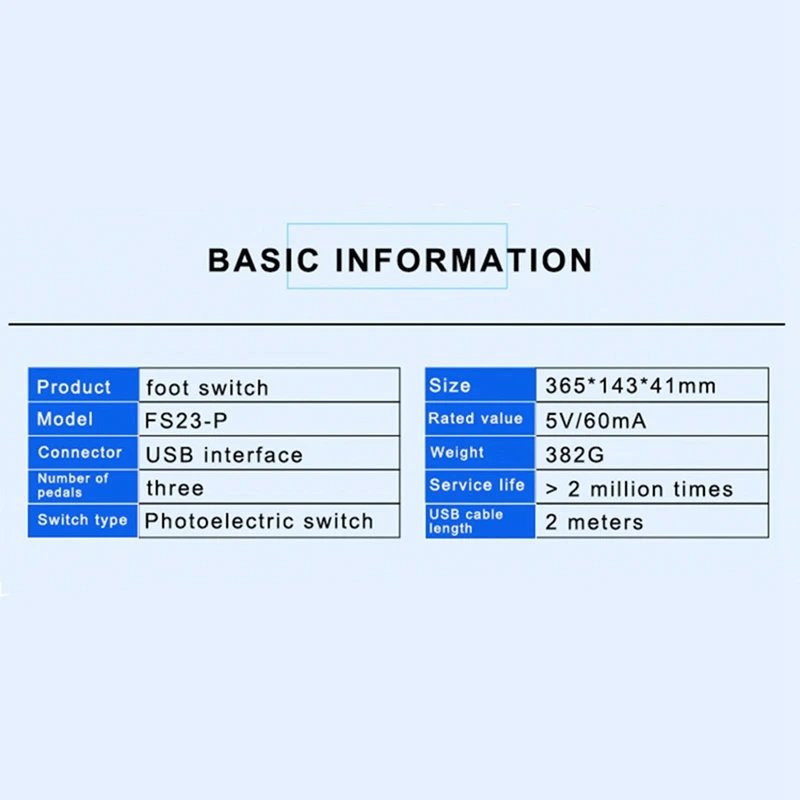 USB Triple Foot Switcher Controller Key Customized Keyboard Gaming Hot Sale in Stock