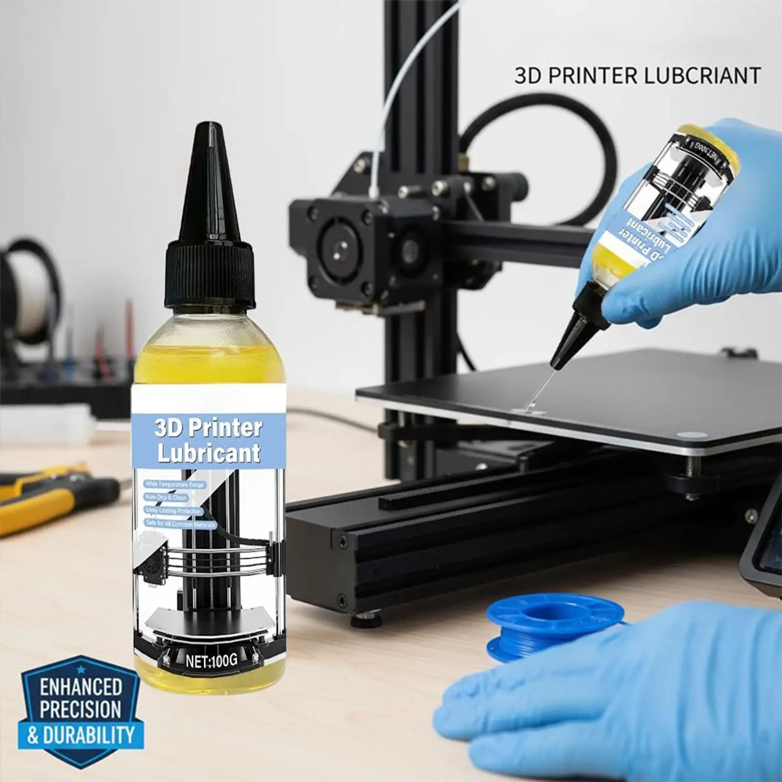 

new 3D Printer Lubricant 100g Long-Lasting 3D Printer Machine Lubricating Oil For Hobbyists Professionals Technicians