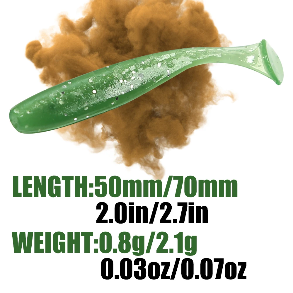 B&U 50 mm 70 mm Easy Shiner Angelköder Wobbler Karpfenangeln Gummiköder Silikon Künstliche Kunststoffköder – Detail 7