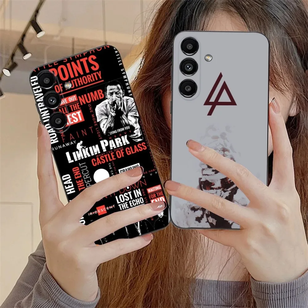 

L-Linkin Meteora P-Park Phone Case For Samsung S24,S21,S22,S23,S30,Ultra,S20,Plus,Fe,Lite,Note,10,9,5G Black Soft Cover