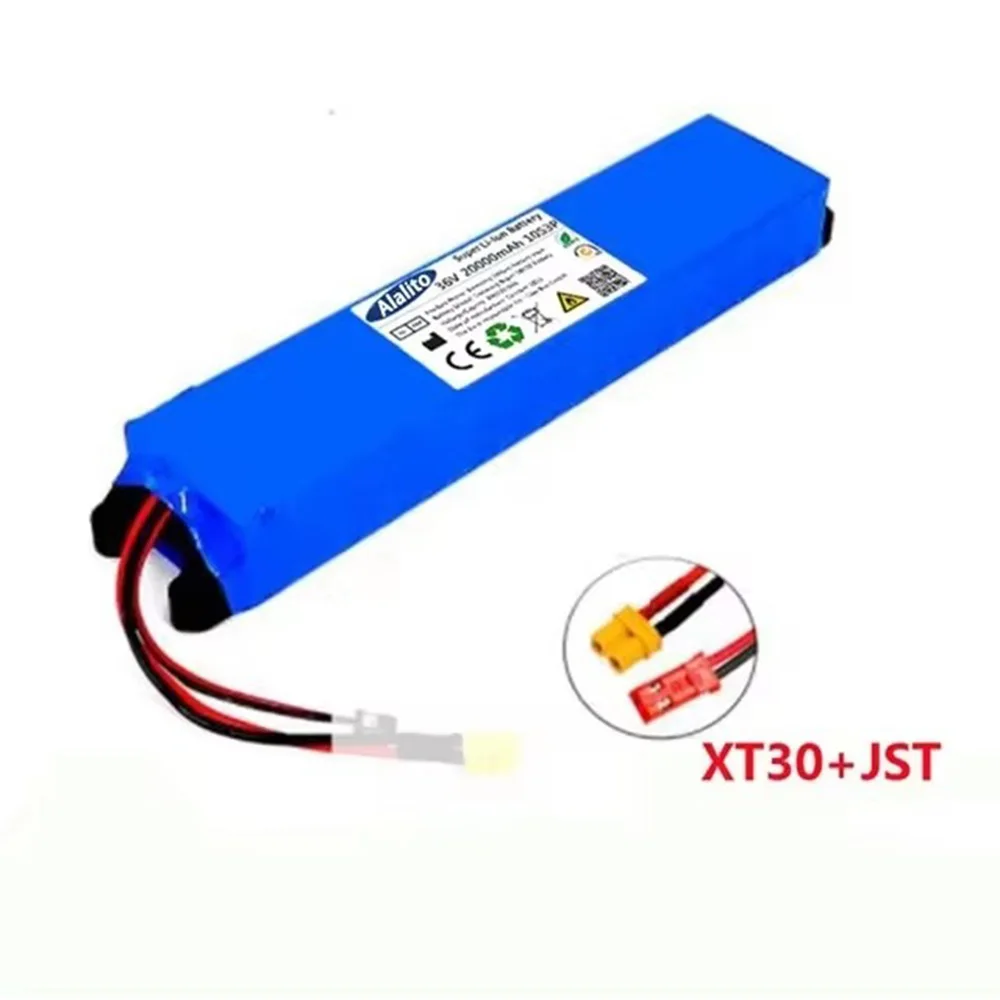 2024 36V 20Ah 18650 Lithium Battery Pack 10S3P 20000mah 500W Same Port 42V M365 Power Battery with BMS