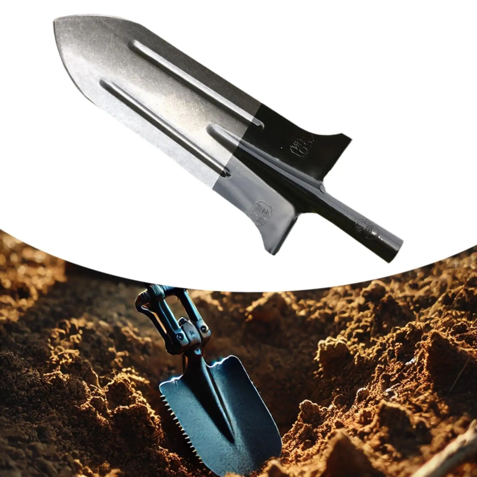 

Сменная головка лопаты для копания, 50x20 см, универсальная головка лопаты для траншей, отверстие ручки 3,5 см для прополки сельского хозяйства, посадки деревьев