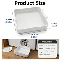 Washing Machine Drainage Tray, Water Catch Tray for Lint Filter Cleaning, Portable Anti-Spill Water Pan for Home Laundry Room 6