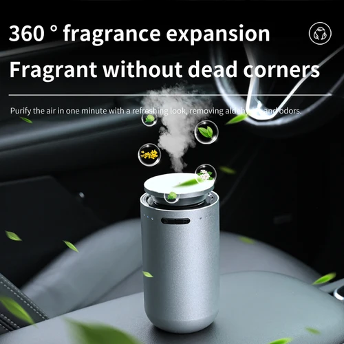 Imagen 2 del producto Difusor de aire eléctrico para coche, difusor compacto de Aroma para aromaterapia de larga duración, ambientador para coche para eliminar olores