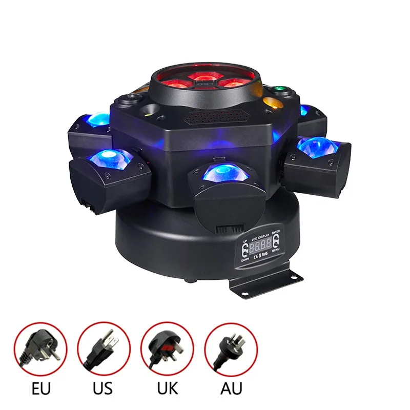 Professional Stage Strobe Light RGBW 100mW Red Laser 50mW Green Laser Strobe 0-20Hz 15° Sharp Beam Angle For Nightclub KTV Party