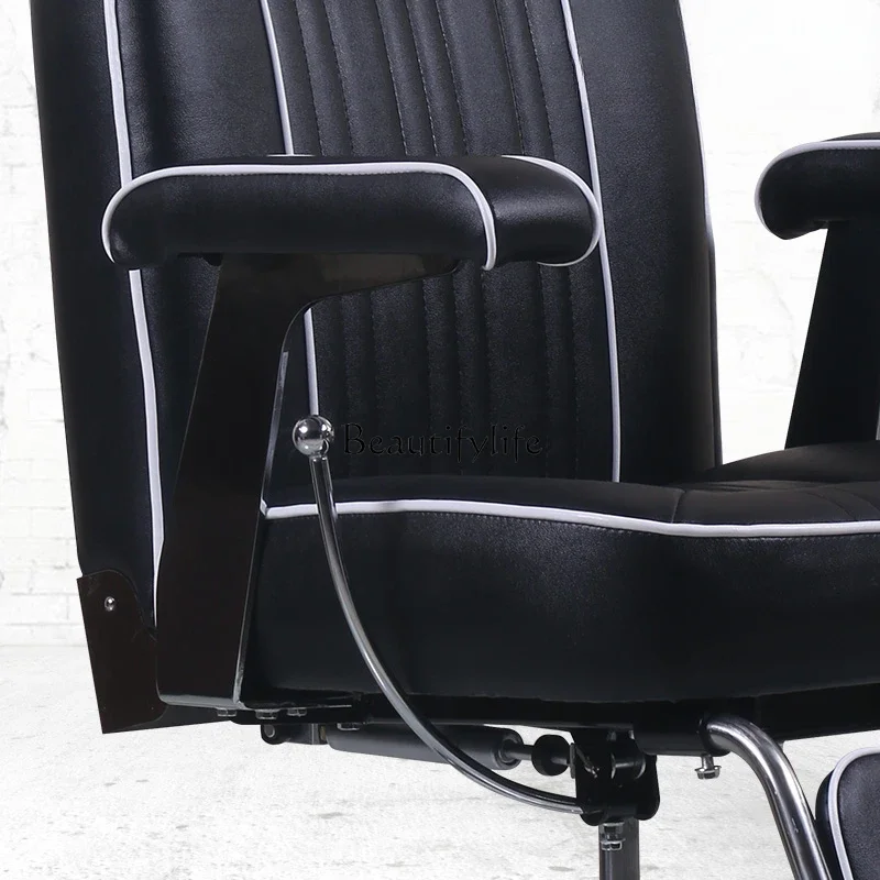 Can Be Put down Men's Barber Chair Barber Shop Hair Cutting Chair