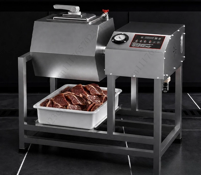 Commercial Large Capacity Vacuum Meat Tumbler, Smart Marinating Mixer For Fried Chicken Burger Shop