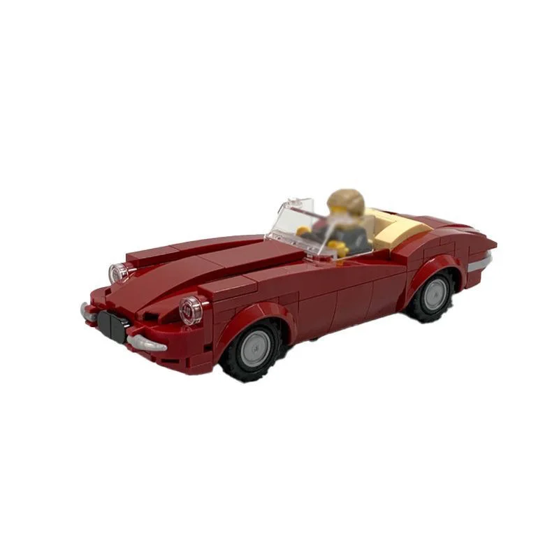 MOC  E-Type Cabriolet Speed Champions Cars Techniced Building Blocks Bricks Set Kids Toys Gifts For Boys & Girls