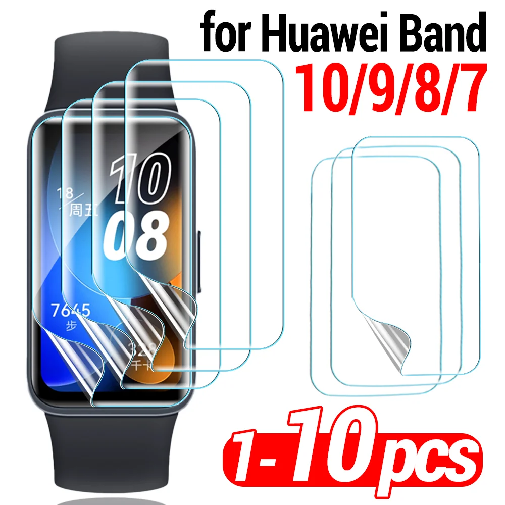 

1-10 шт. гидрогелевая пленка для Huawei Band 10 9 8 7 HD Защитные пленки для экрана для Huawei Bnad 8 7 Smart Watch Защитные пленки с полным покрытием
