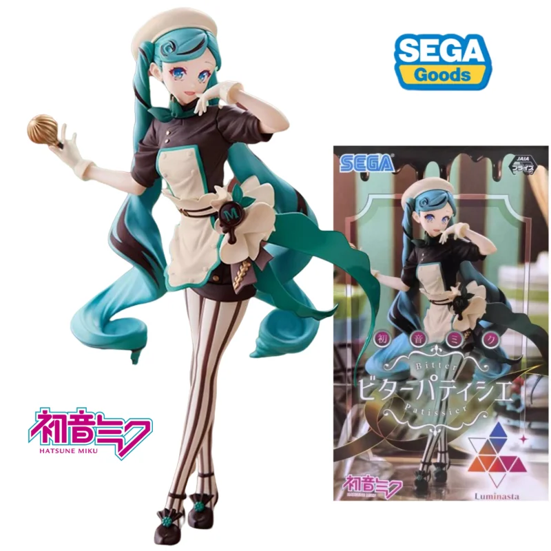 在庫オリジナルセガルミナスタ初音ミクビターパティシエアニメフィギュアデスクトップ装飾品モデル人形おもちゃギフト子供のための
