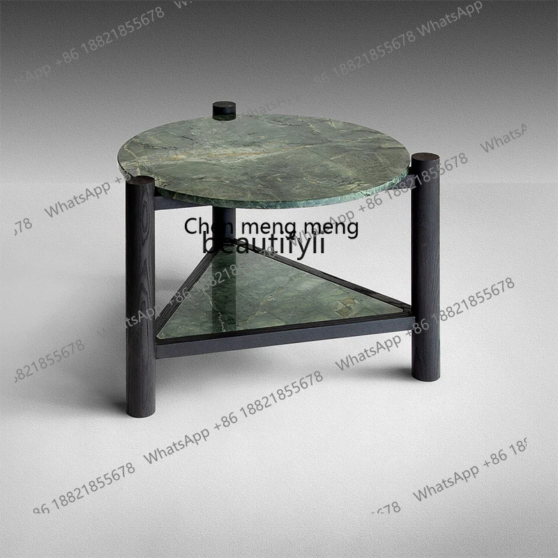 

Designer Creative Stone Plate Coffee Table Shaped Large and Small Apartment Type Living Room Sofa Side Table Nordic Simple