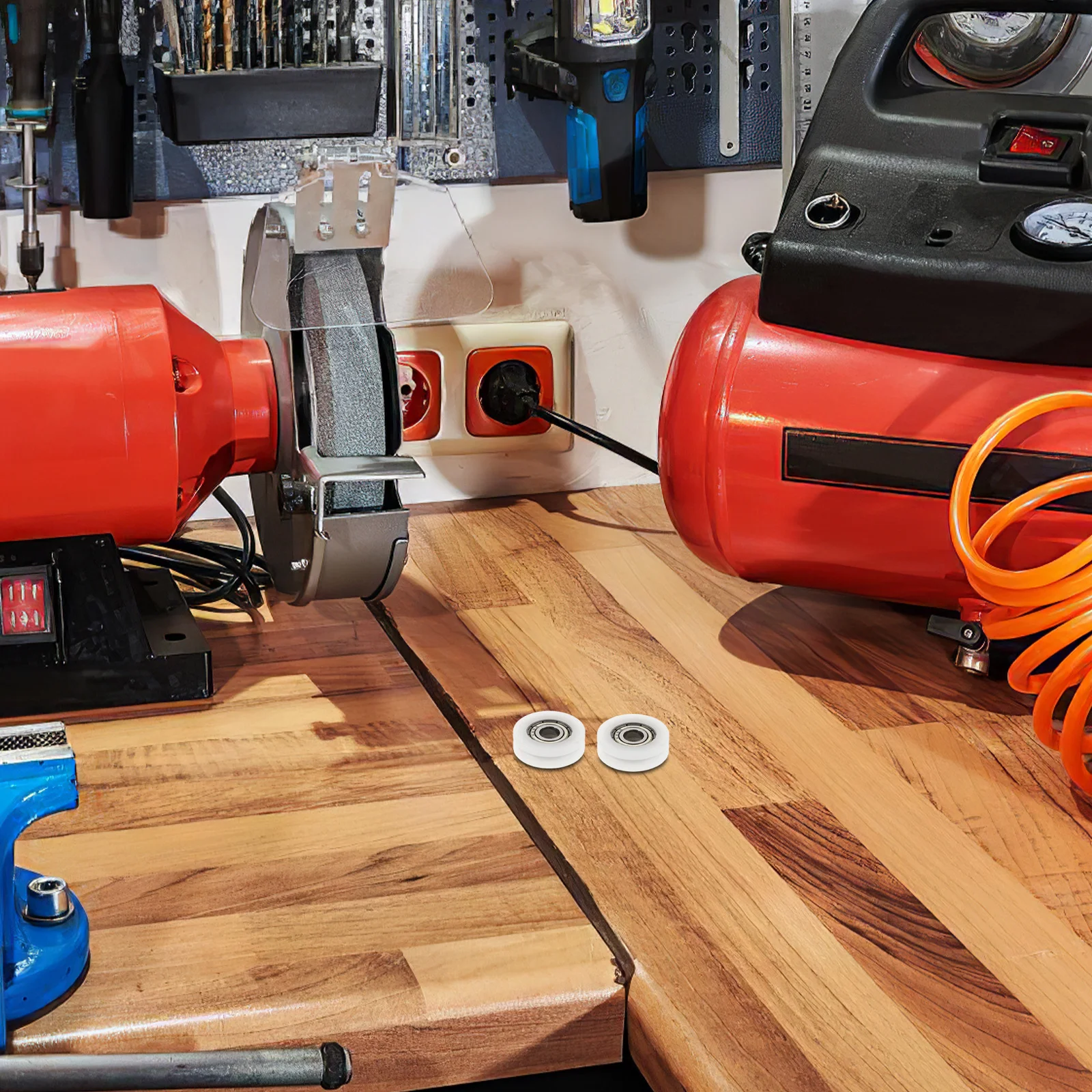 

4pcs 21Mm Nylon U Groove Pulley Rollers For Greenhouse Door Wheels Sliding Replacement Guide Track Wheel Closet Wardrobe