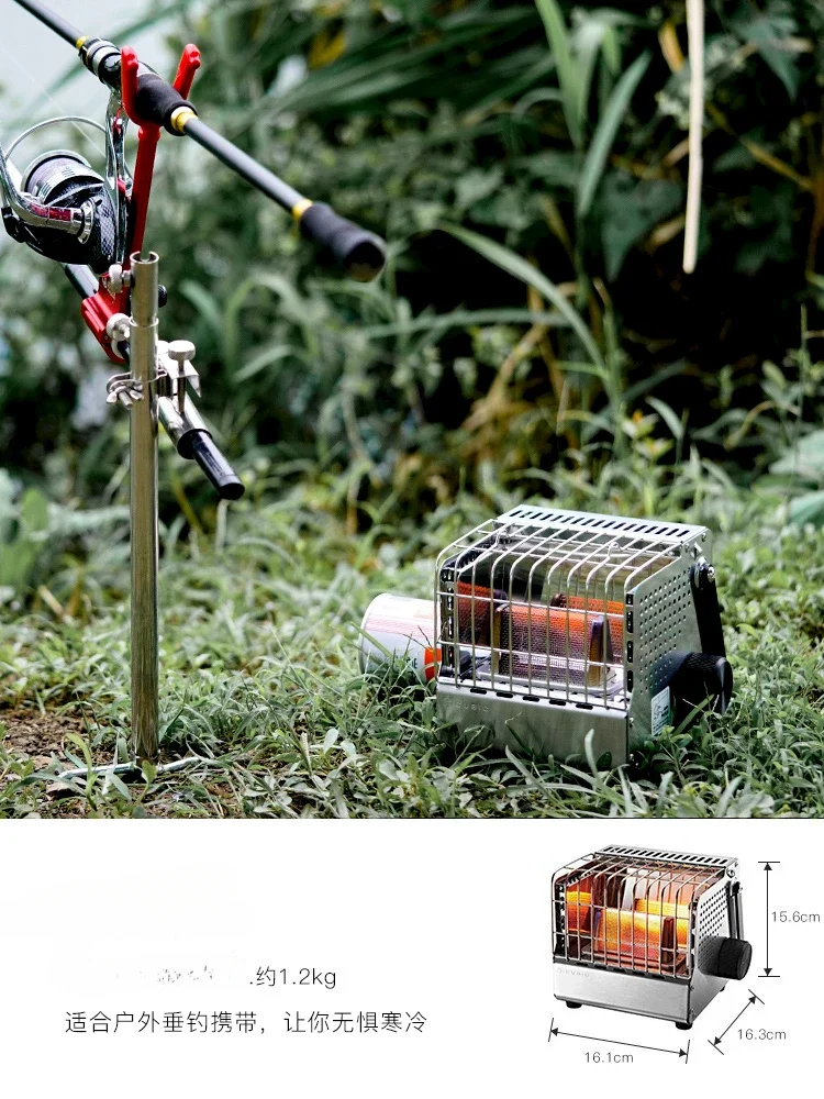 Heater Outdoor Camping Portable Tents Outdoor Car Mini Card Type Gas Tank Heating Stove