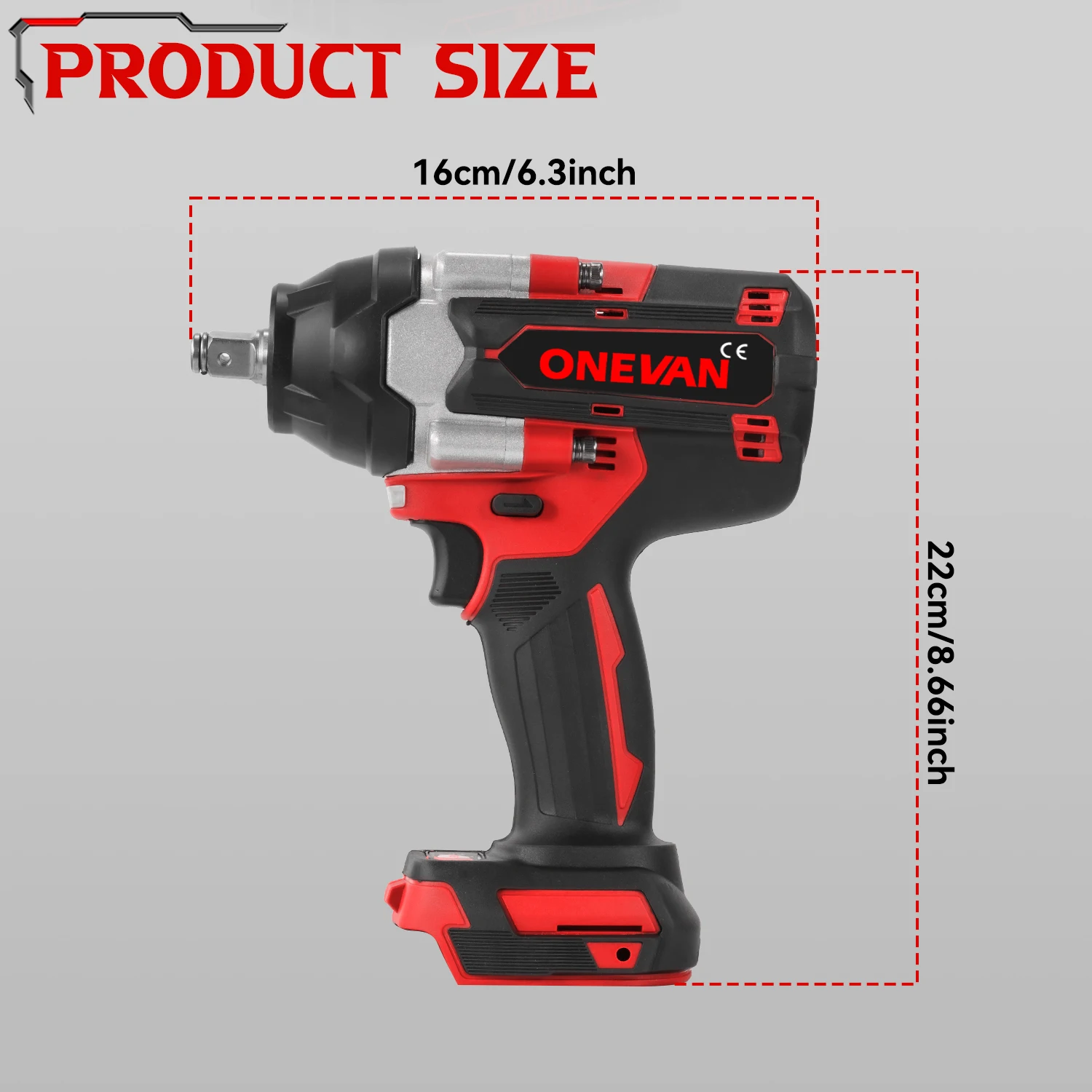 1800Nm High Torque Brushless Impact Wrench 1/2 Inch DTW700 Cordless Electric Wrench Fit 18V Battery