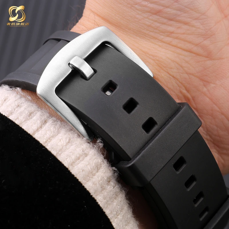 For G-SHOCK Casio Strap GM-5600 DW5600/DW5610 GM-110 series fluoro rubber watchband Sports Silicone Men's Watch Accessories 16mm