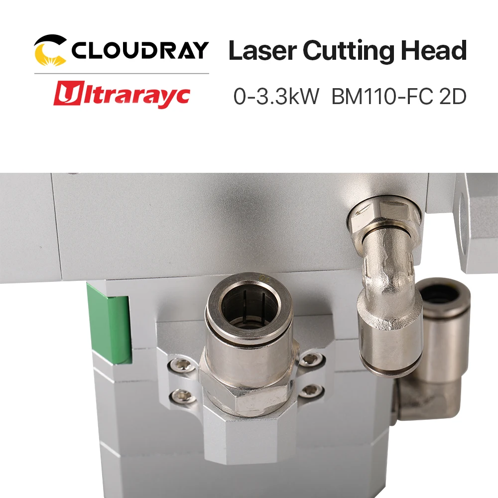 Ultrarayc Raytools BMH110 2D Laser Cutting Head 0-3.3kW Fiber Laser Autofocusing For Metal Cutting Head F125/F155/F200