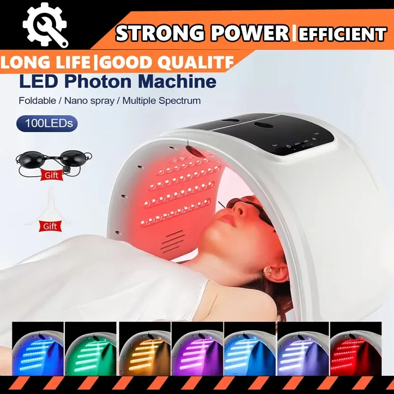 LED 7 ألوان آلة الفوتون مع نانو رذاذ الجلد ترطيب الوجه والجسم قناع صالون سبا المنزل استخدام الجلد تجديد حب الشباب العناية بالبشرة #1