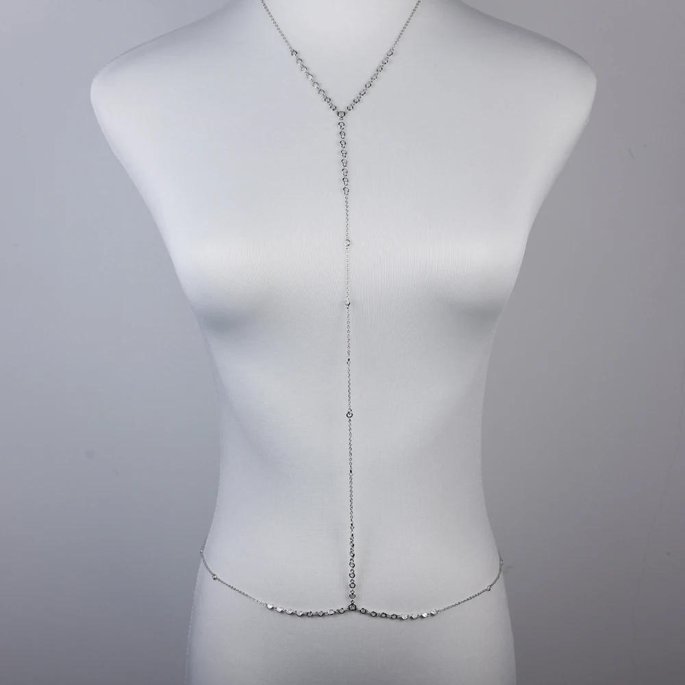 

Невеста с открытой спиной, блестящая цепочка для тела с фианитом, ожерелье на талию для женщин, мама, любовник, подруга, летние пляжные украшения для тела