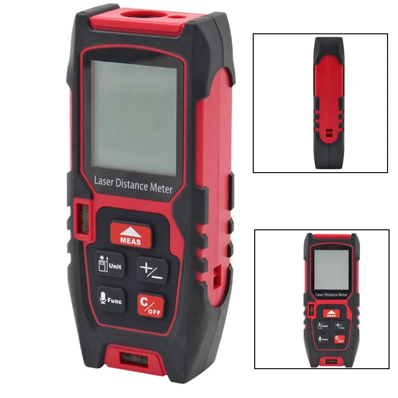 

HOT-Lazer Distance Meter Digital Level Bubbles Lazer Rangefinder Battery-Powered Handheld Distance Measurer