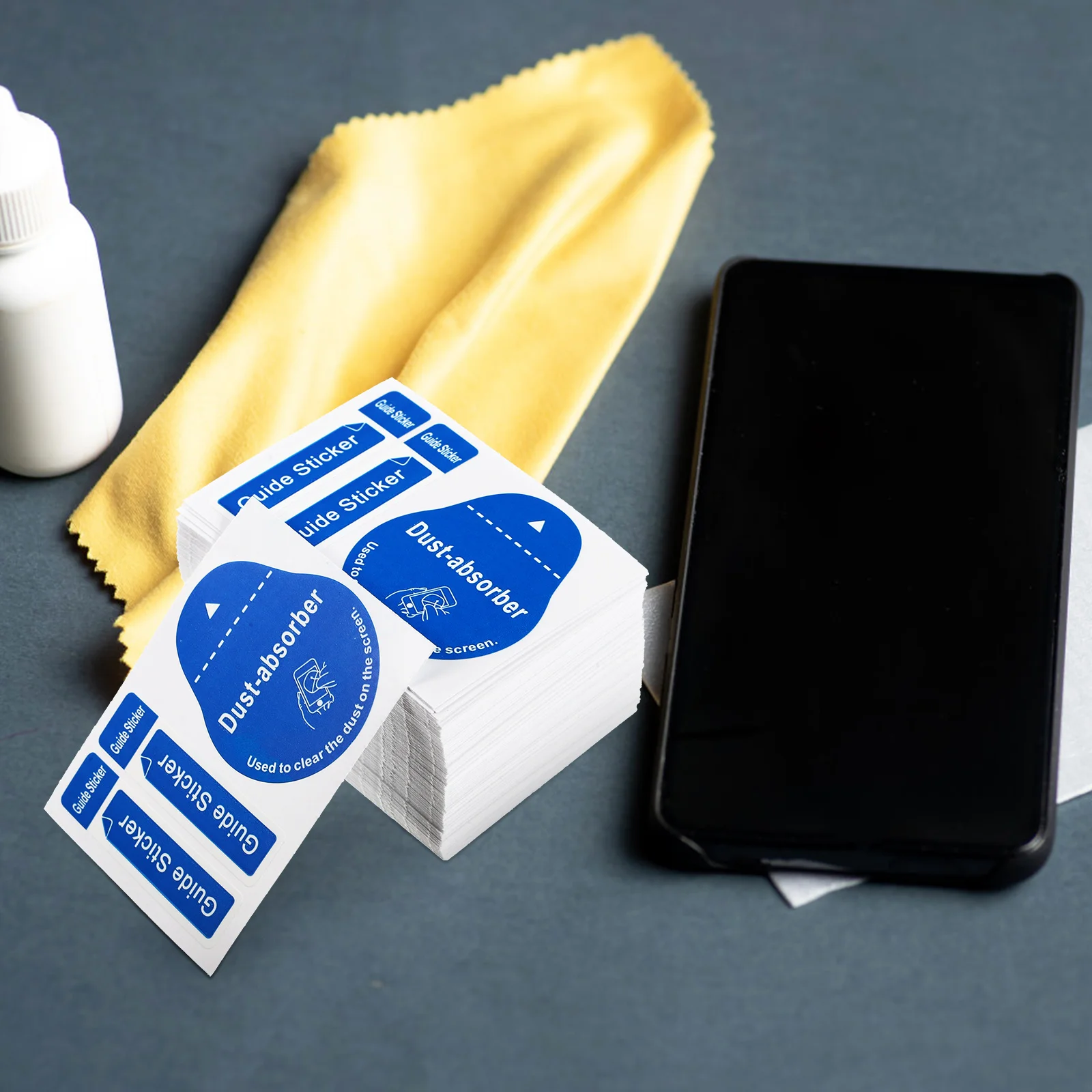 

Gadgets Screen Dust Removal Stickers Car Display Cleaner Tool Phone Cleaning Blue Paper