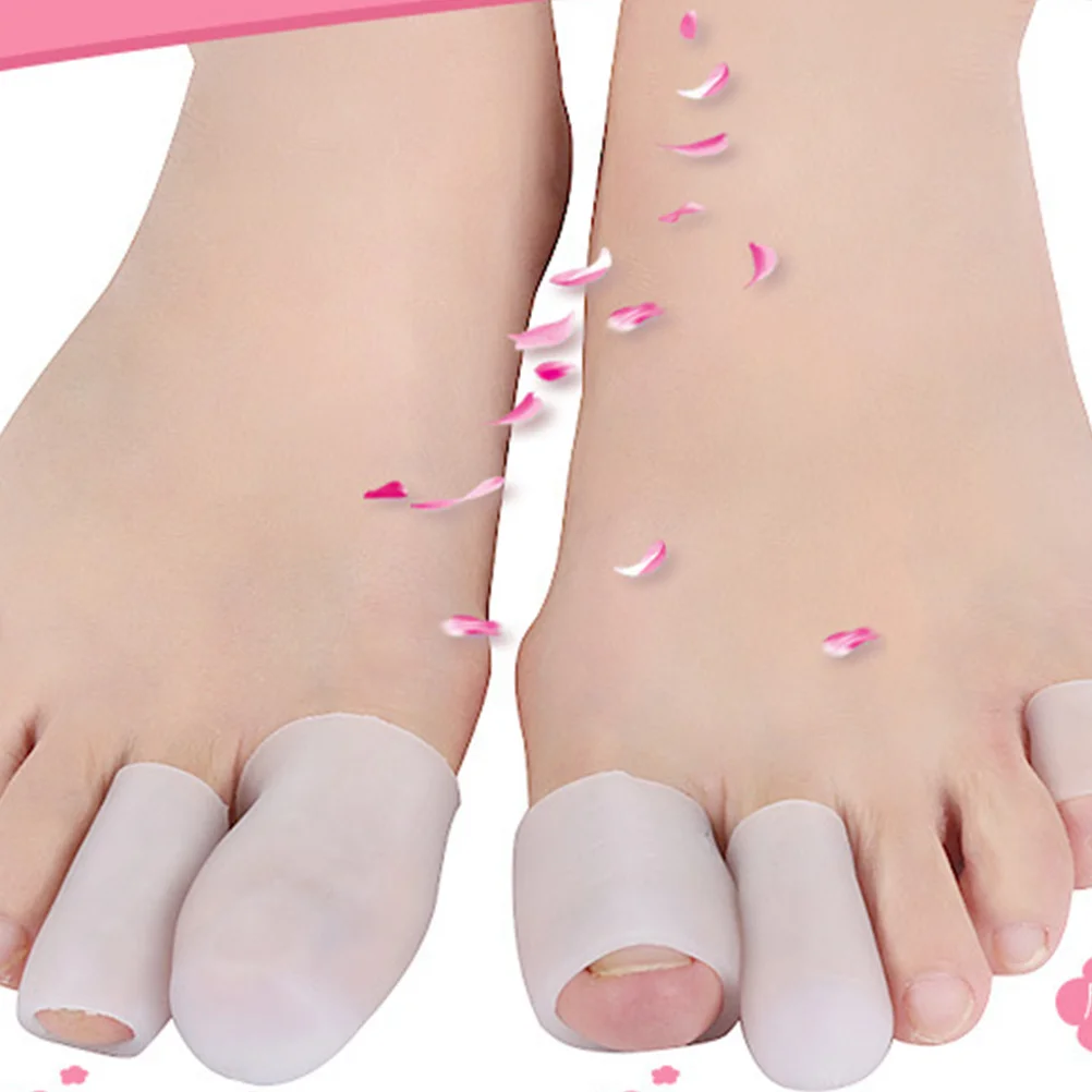 

10Pcs Toe Caps Silicone Gel Sleeves for Corn Callus Relief Breathable Flexible Protectors for Toes Toe Corn Protectors
