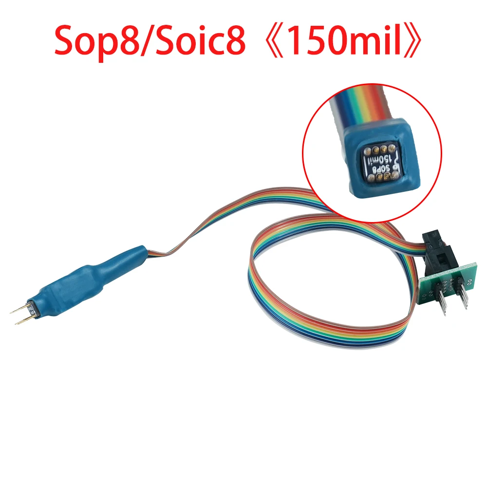 Линия зонда 150 MIL SOIC8 SOP8 для EEPROM 93CXX/25CXX/24CXX схема для программатора TL866 RT809F RT809H CH341A