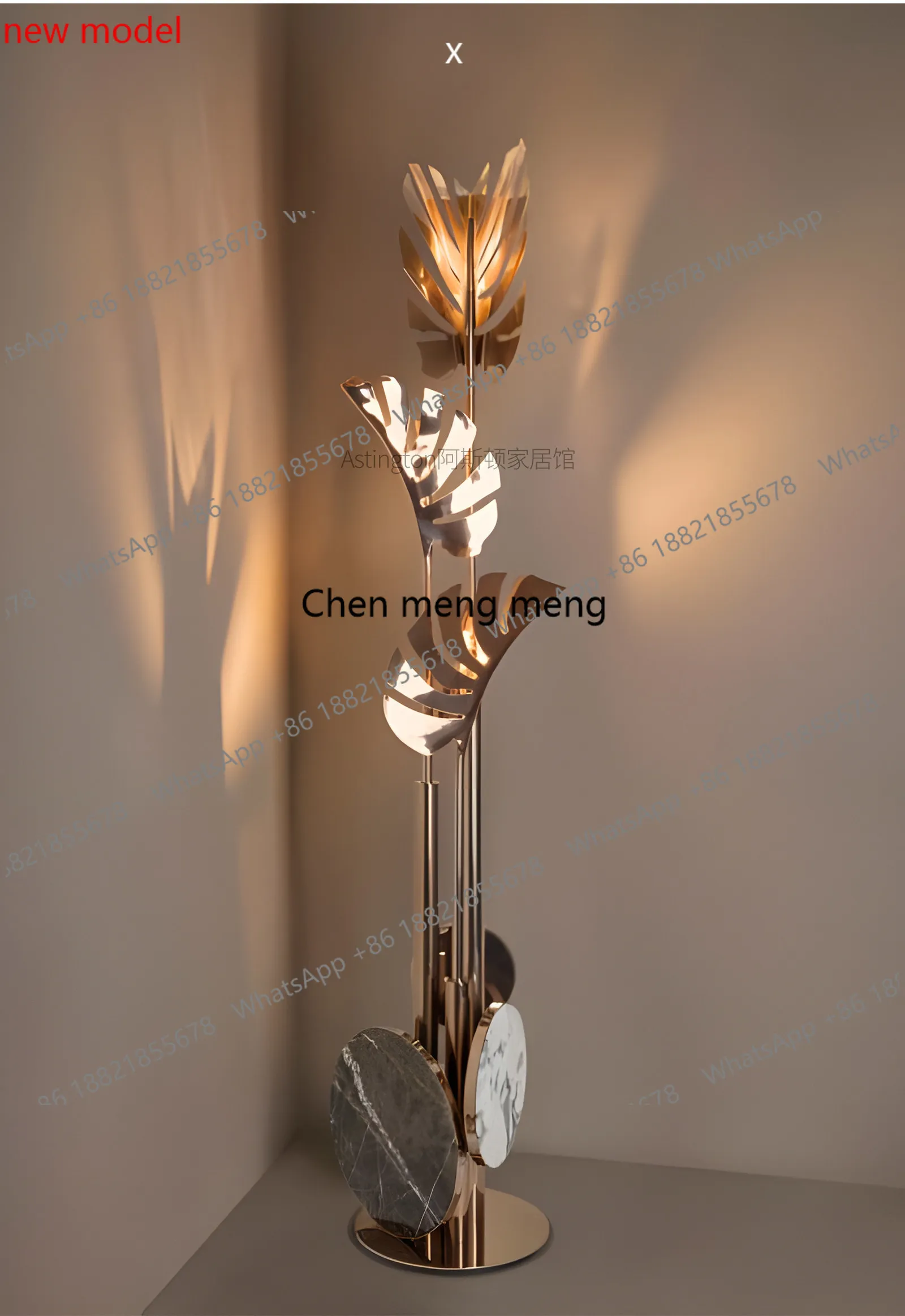 New villa light luxury high-end art decoration floor lamp
