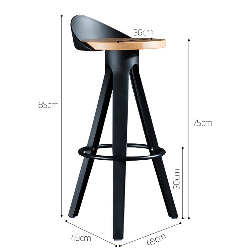 Accent Make Up Bar Stools Modern Designer High Table Vanity Bar Chairs Island Kitchen Banqueta Garden Furniture Sets LJX35XP