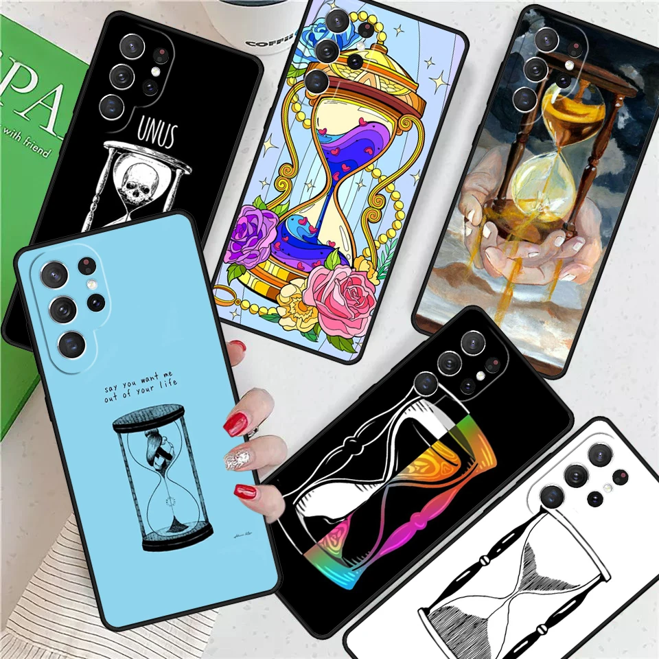 Hourglass For Samsung Galaxy S24 Ultra S21 S22 S8 S9 S10E Note 10 20 Plus FE S23 Phone case Cover Coque