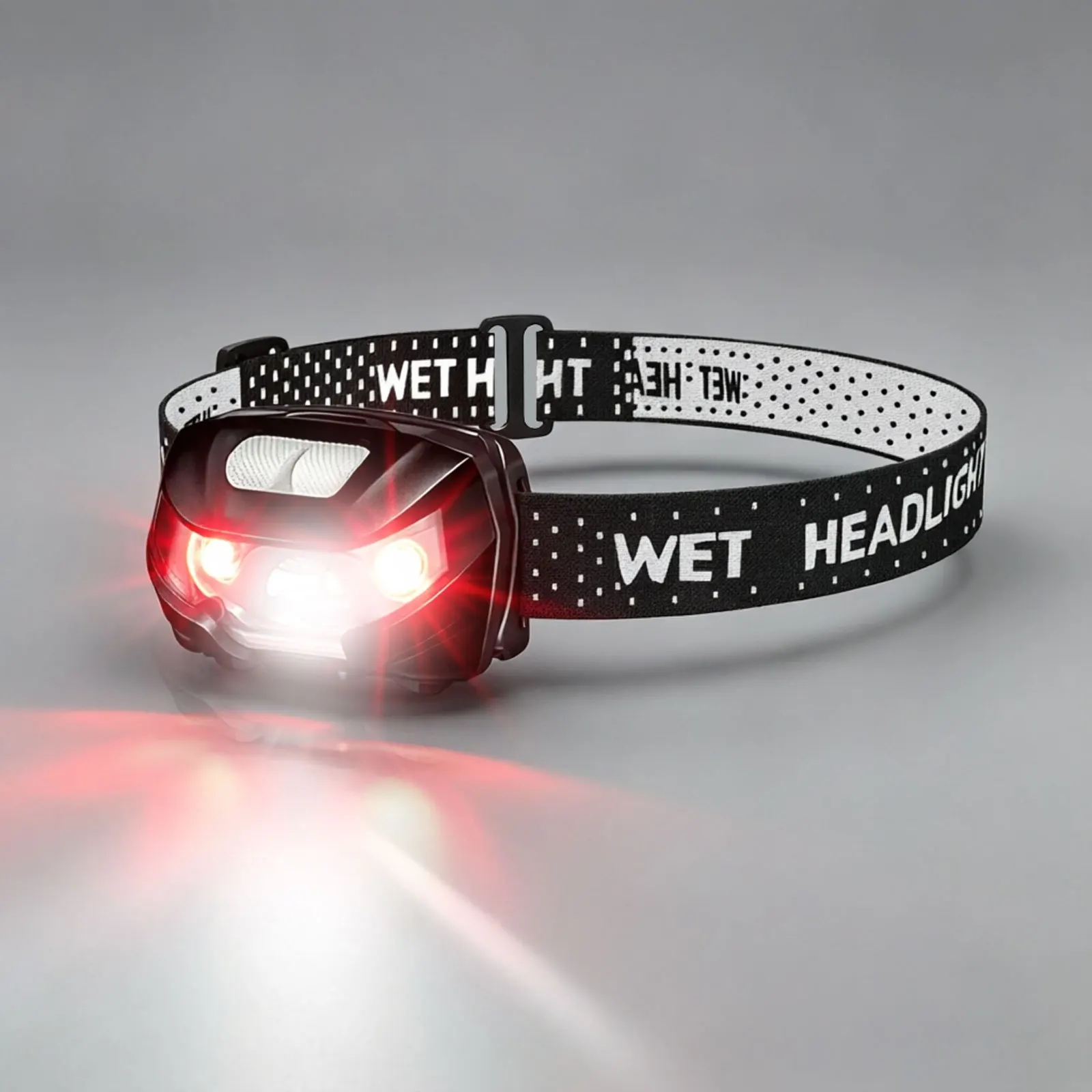 Use 3*AAA Battery Powerfull Headlamp Rechargeable Headlight Red Light Flashlight Camping Torch Light With USB Fishing Headlamp