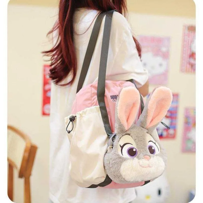 

Disney Zootopia Shoulder Bag Fashion Women's Large Capacity Multi Functional Storage Bag Anime Large Capacity Bucket Bag Gift