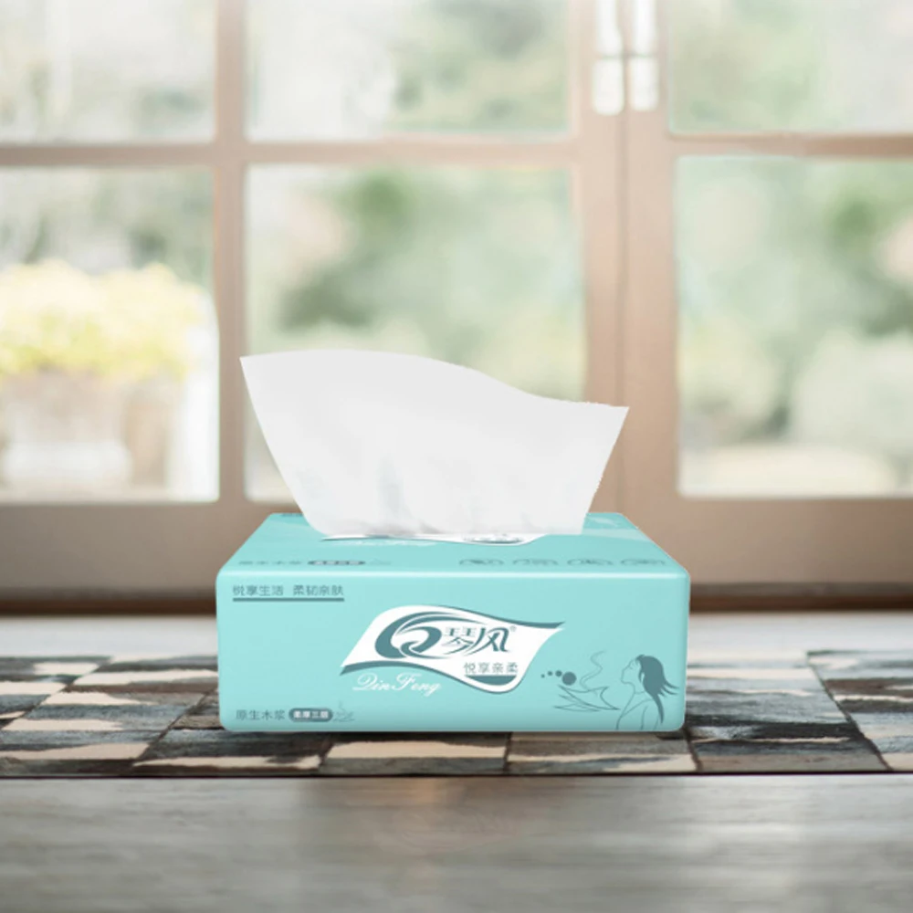 Disposable Face Towel Soft Facial Tissue Pumping Paper Home Restaurant Paper Draw Napkin Log Toilet Paper Facial Tissue