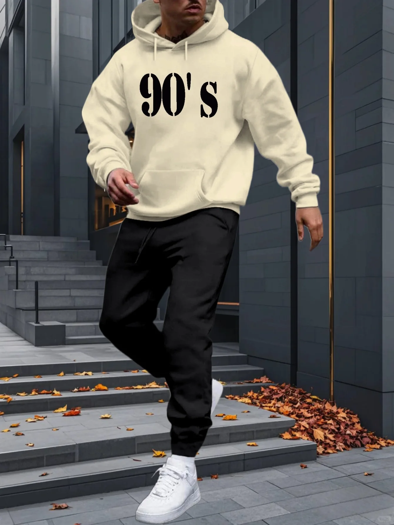 2025/26 última moda conjunto con capucha de moda urbana para hombres Y2K Otoño/Invierno estampado 3D pantalones casuales de moda para adultos para hombres