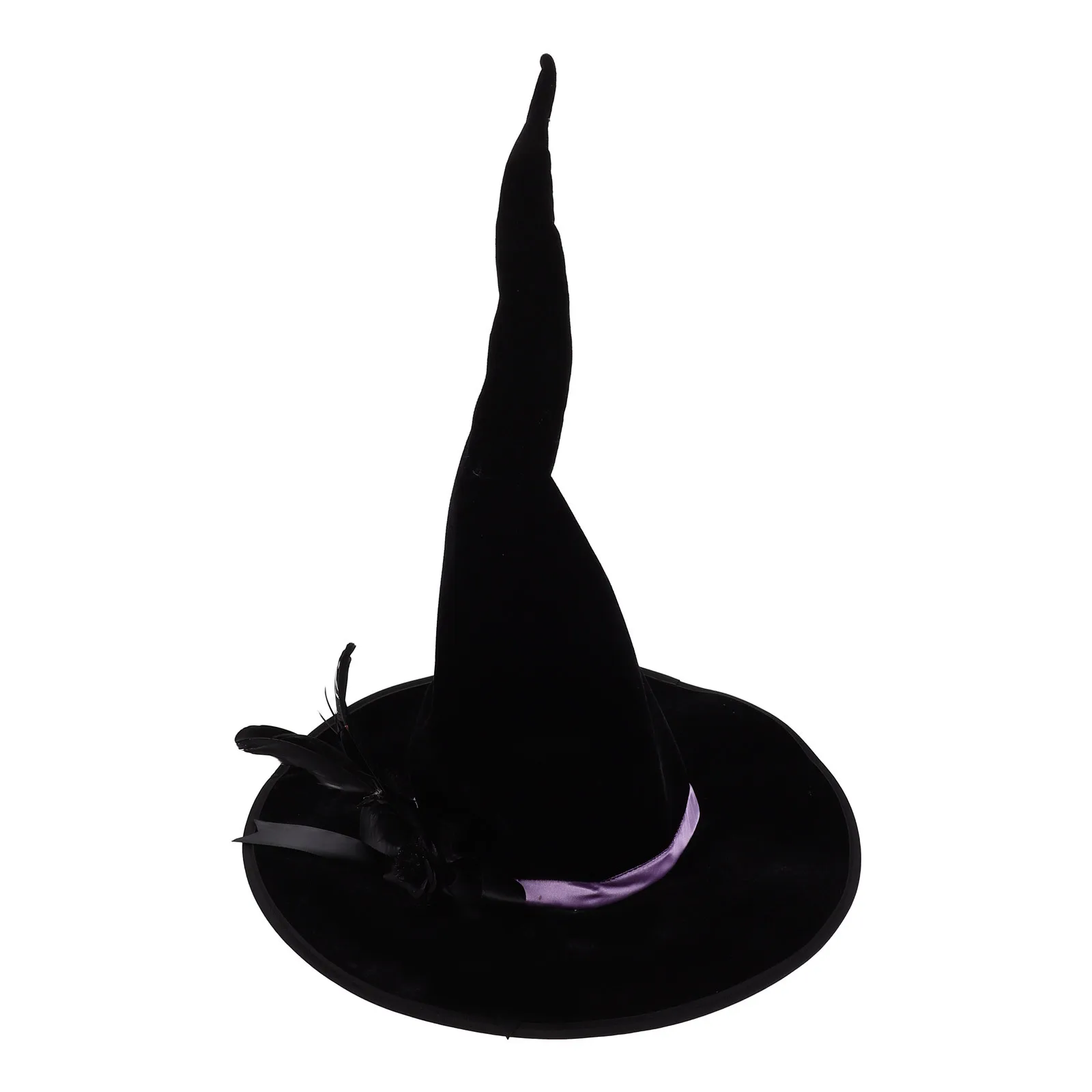Chapeau de sorcière d'halloween, chapeau de magicien noir pour femmes et hommes, doux et confortable, Design complexe, accessoire de Costume de Cosplay
