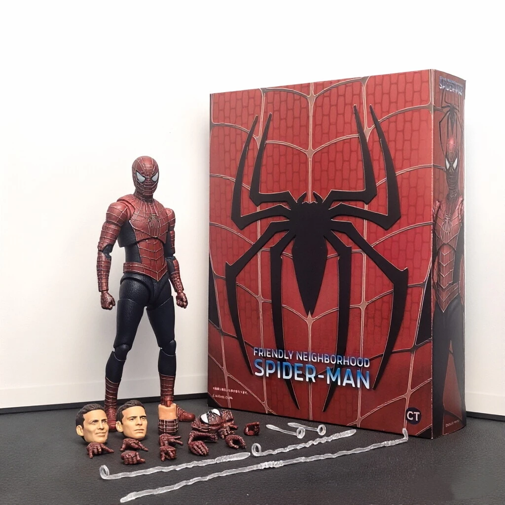 

Spider-Man The Avengers Guardian Hero Can Move Replace Pvc Figure Battle Posture Ornament 5.90Inch/15cm Model Toys Gifts