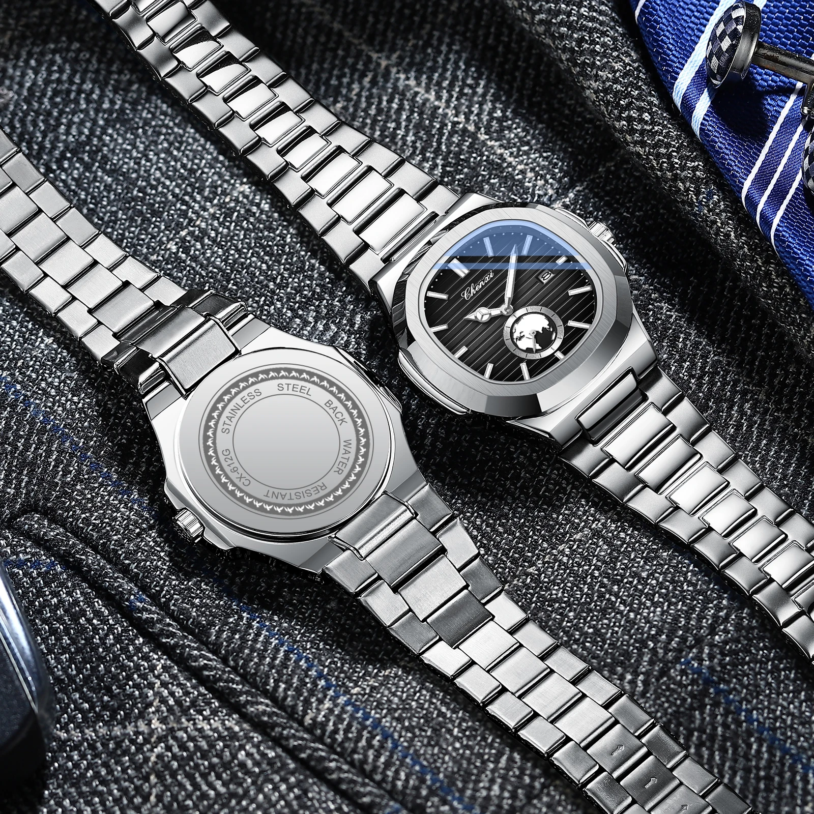 CHENXI Men Watches High Quality Waterproof Quartz Wristwatches Stainless Steel Calendar Watch For Man Minimalist Casual