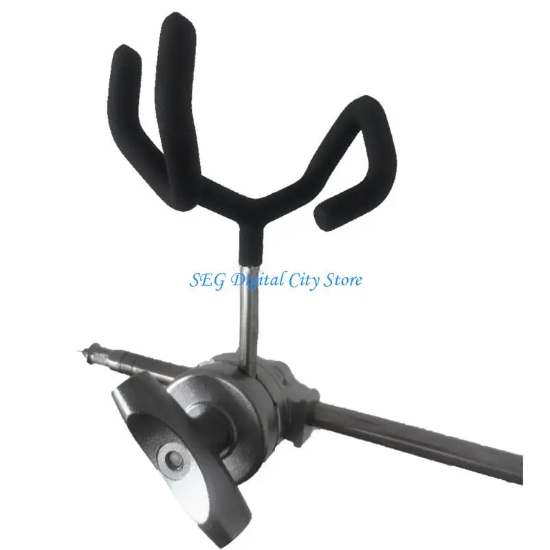 

U75B Microphone Boom Rod Holder With C Clamp Durability Metal Frame for Workspaces