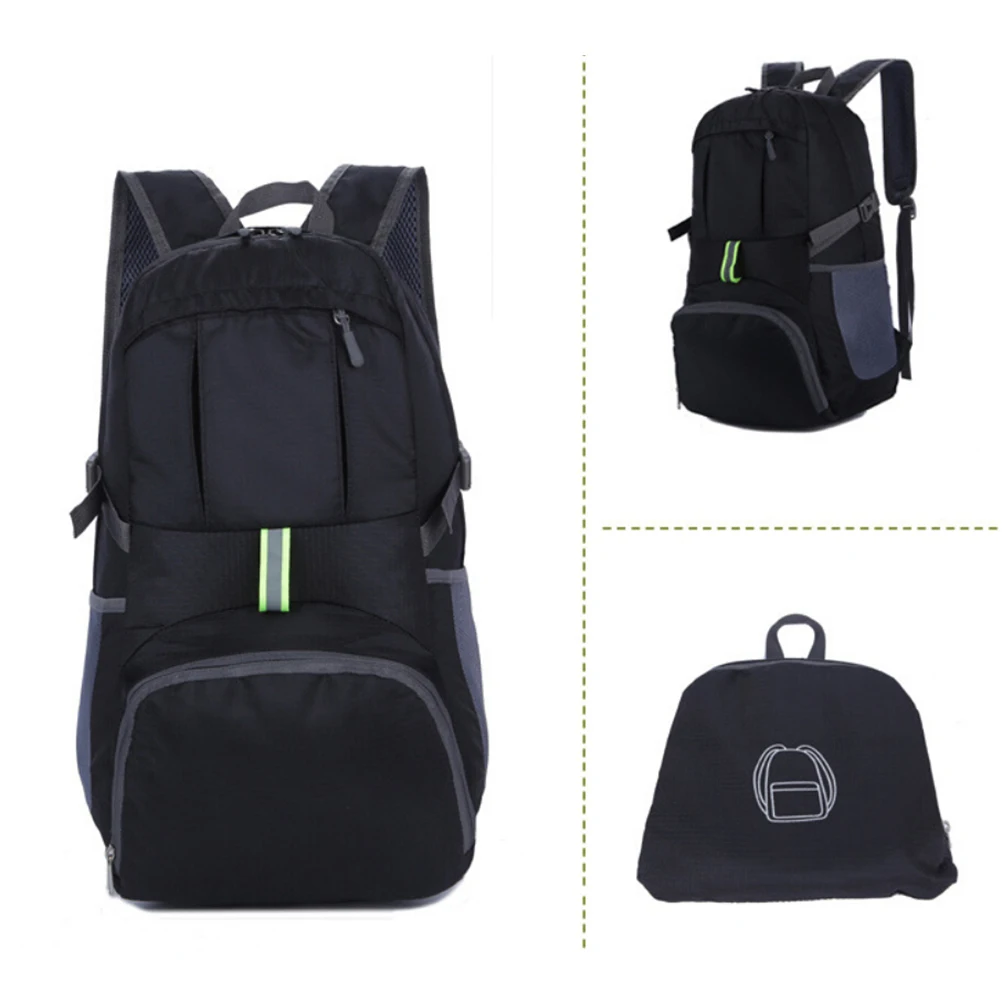

Large Capacity Outdoor Backpack Foldable Hiking Camping Traveling Packable Backpack Durable Waterproof Storage Solution