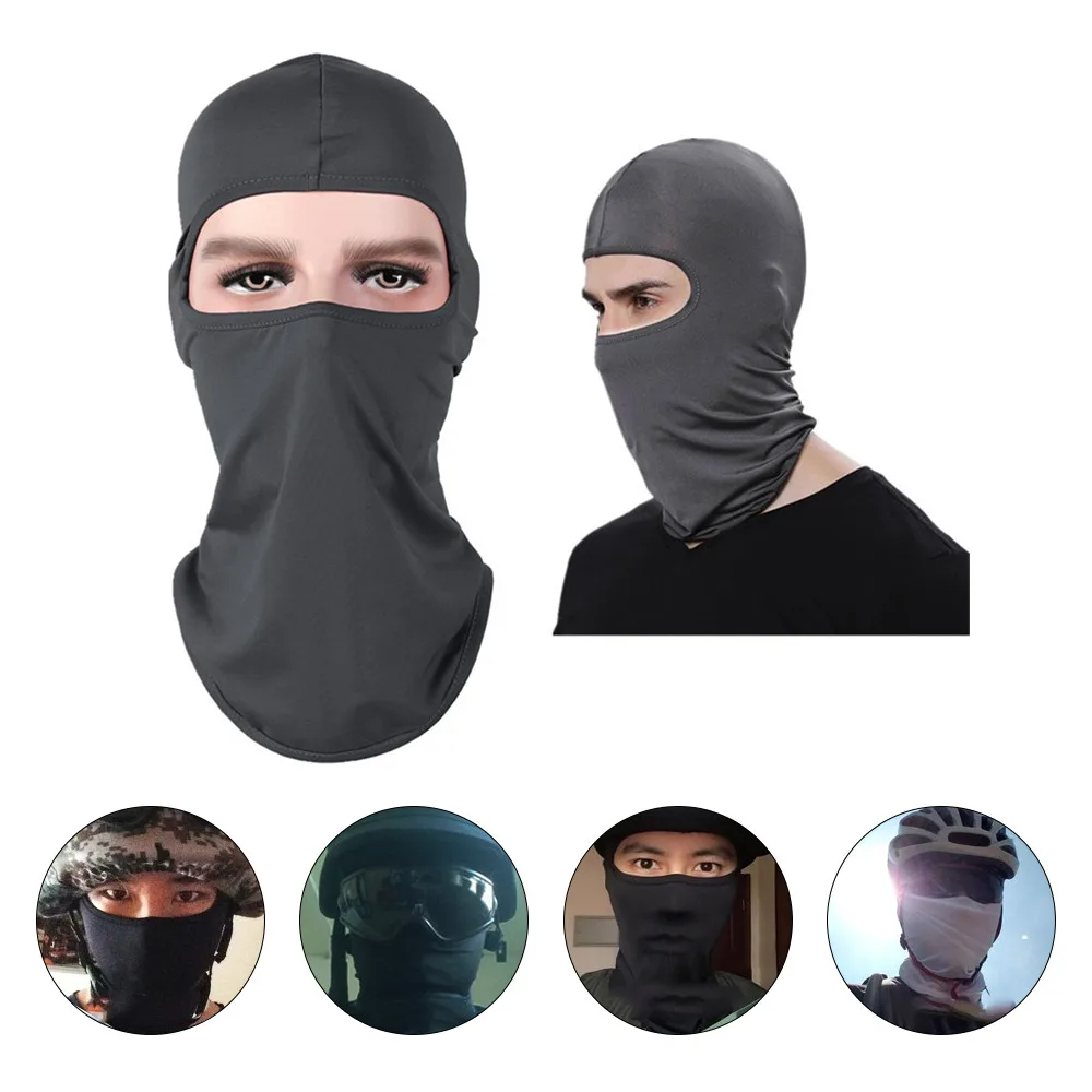 Men\'S Cycling  Balaclava Full Face Cover Hat Balaclava Hat Army Tactical Cs Tactical Military Airsoft  Bike Hats Neck Mask