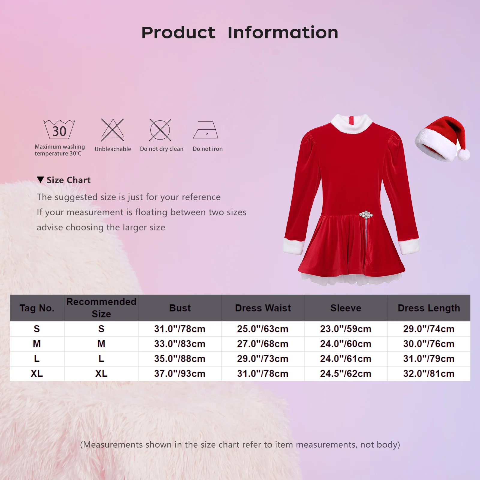 Women Girls Mrs Claus Santa Christmas Costume Children Xmas Party Velvet Long Sleeve Tulle Underskirt Hooded Dress with Hat