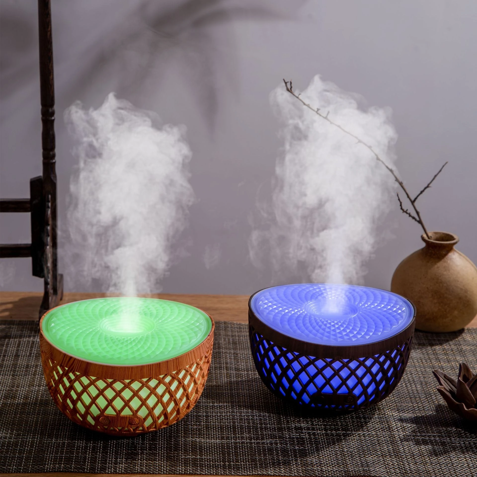 

Wood Grain Aroma Essential Oil Diffuser USB Mist Maker for Home Bedroom Ultrasonic Air Humidifier Aromatherapy Diffuser 320ml