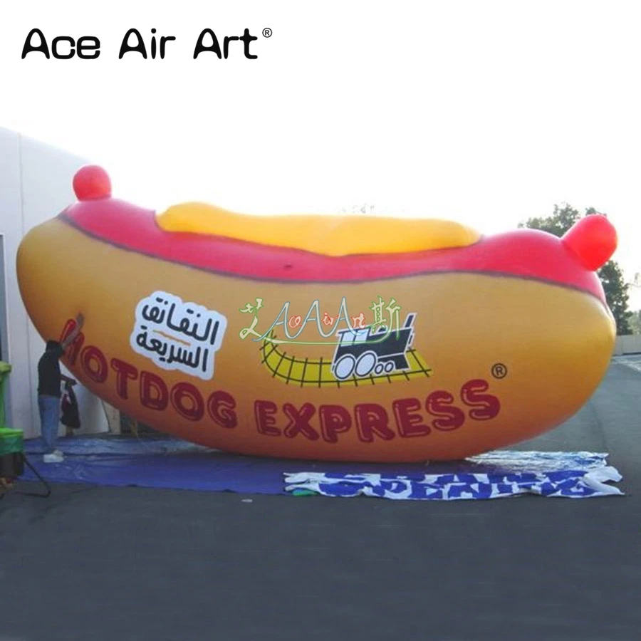 

8ft/10ft/13ft Long Inflatable Hot Dog Model With Air Blower For Advertising/Decoration Made By Ace Air Art