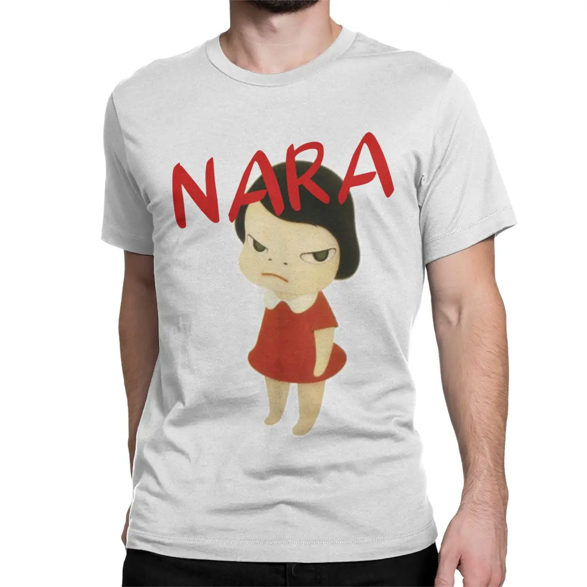 Men Women's T-Shirt Yoshitomo Nara Novelty Pure Cotton Tees Short Sleeve T Shirts Round Neck Tops Classic