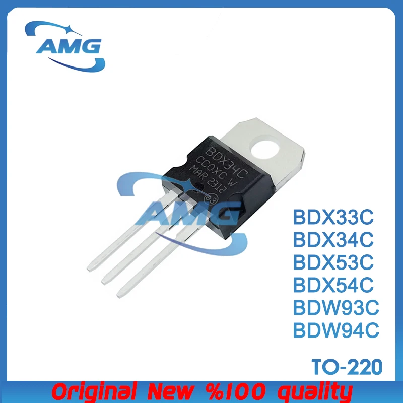 10PCS BDX33C BDX34C BDX53C BDX54C BDW93C BDW94C package TO-220 NPN Darlington transistor
