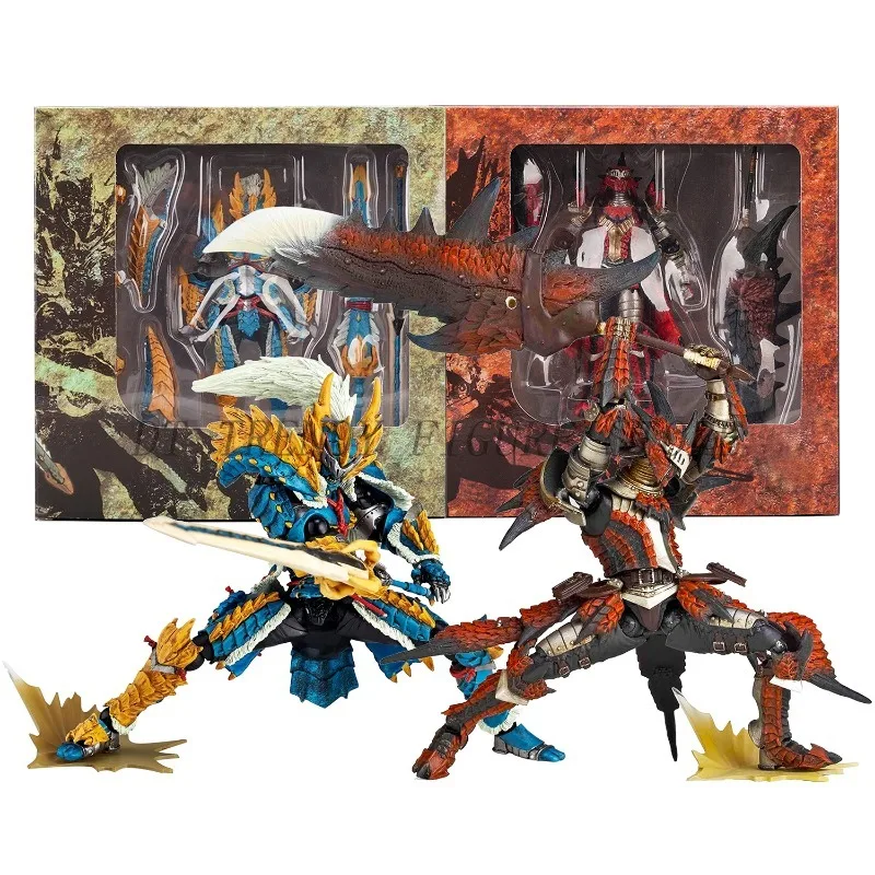 17cm Yamaguchi Swordsman Monster Hunter SwordsmanRathalos Zinogre Action Figure PVC Collection Model Ornament Toy For Child Gift